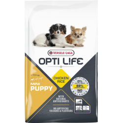 Opti life Puppy Mini Versele Laga - croquettes pour chiot de petite race - sac de 2.5 Kg