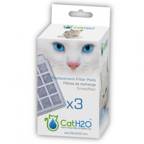 H2O Boite de 3 Filtres rechange Chat/Chien