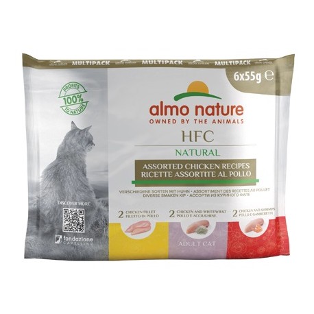 Pochons Almo Nature HFC poulet 6 X 55g