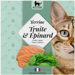 William's Terrine truite/épinard pour chat 80 g